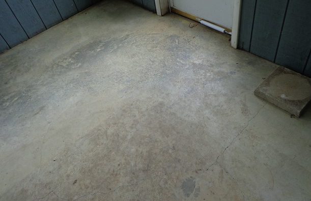 Patio before coating